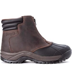 Propet Men's Dual-Tone Brown and Black Boots